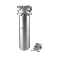 Корпус з нержавіючої сталі 10" Slim 1" кришка на хомуті (100 psi) RAIFIL (ST)
