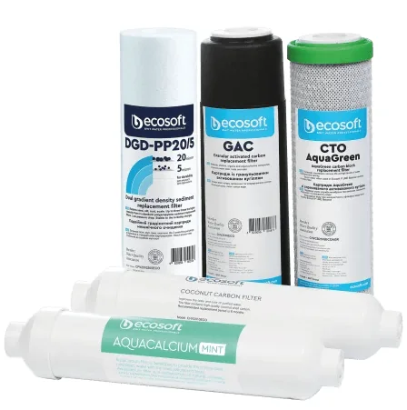Комплект картриджів Ecosoft P'URE AquaCalcium Mint "6 місяців"