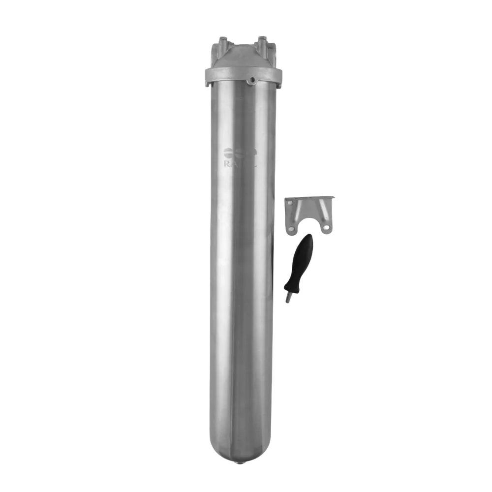 Корпус з нержавіючої сталі 20" Slim 1/2" (100 psi) RAIFIL з різьбою 1/2" знизу (ST)