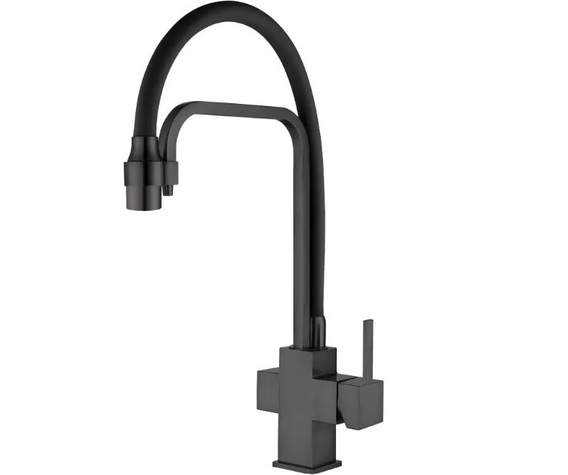 Трьохпозиційний змішувач Fabiano FKM 3111 Black Steel