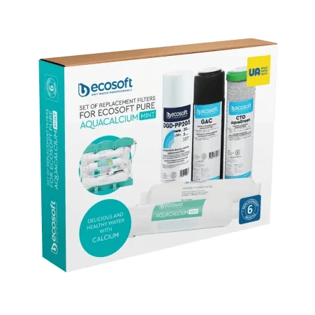 Комплект картриджів Ecosoft P'URE AquaCalcium Mint "6 місяців" — фото 2