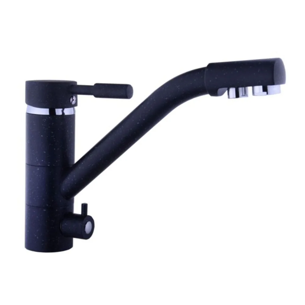 Трипозиційний змішувач з верхньою ручкою Globus Lux GLLR-0555 BLACK- Чорний